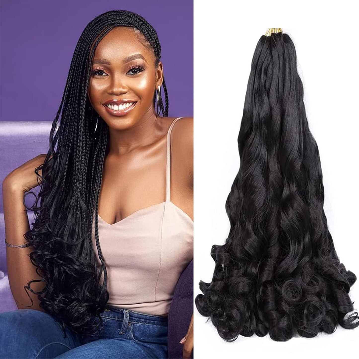 French Curl Negro 1B