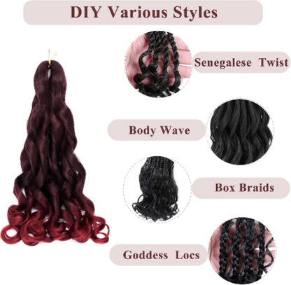 French Curl  T-Burgundy