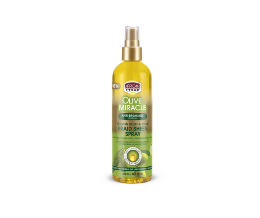 African Pride Olive Miracle Braid Sheen Spray